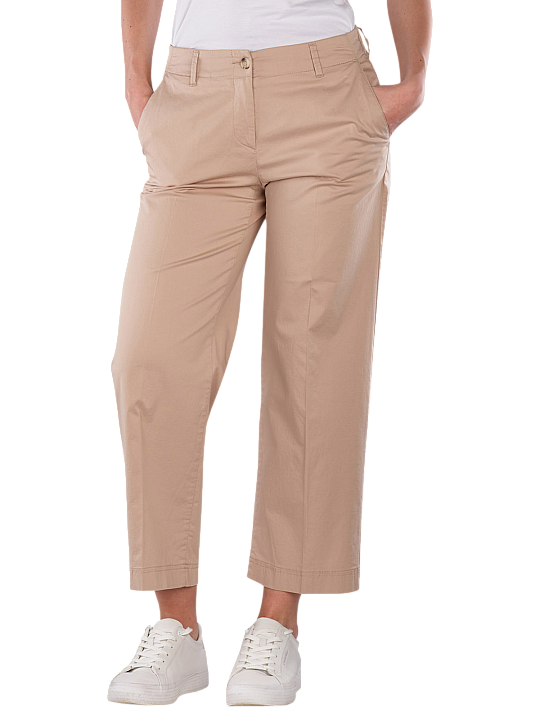 Brax Maine S 5-Pocket Pants Wide Leg Cropped Stretch Cotton Women's Pant