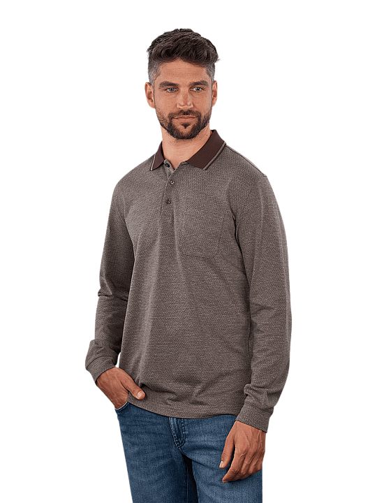 Brax Pharell Polo Shirt Long Sleeve Chemise Polo Homme