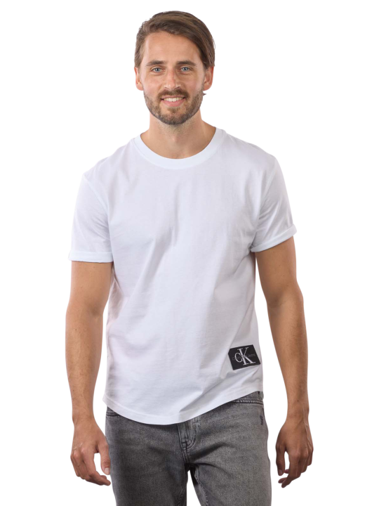 Calvin Klein Badge T-Shirt Turn Up Sleeve T-Shirt Homme