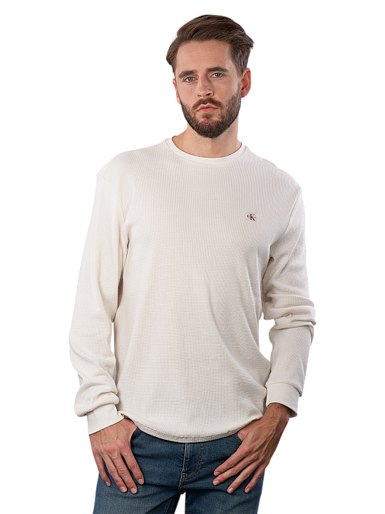 Calvin Klein Badge Pullover Waffle Herren Pullover