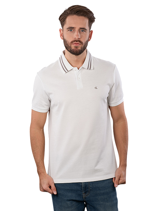 Calvin Klein Monogram Polo Pique Herren Polo Shirt