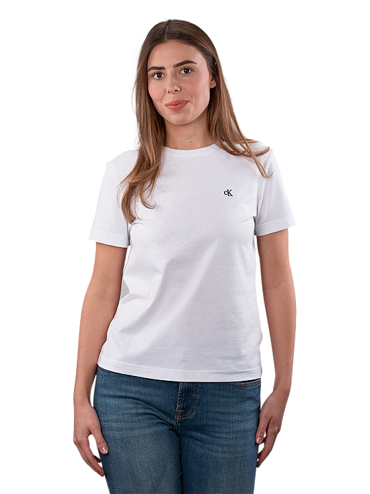 Calvin Klein Monogram T-Shirt Round Neck Damen T-Shirt