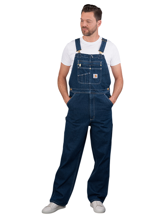 Carhartt Denim Bib Overall Loose Fit Herren Hose