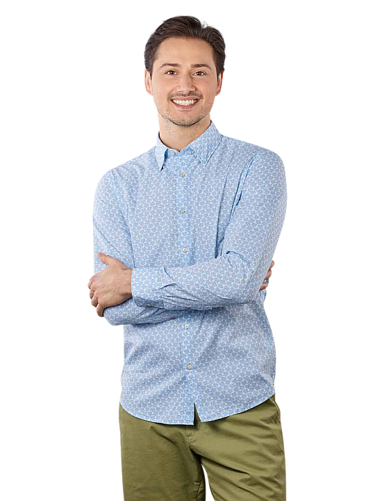 Cinque Long Sleeve Cisteve Shirt Allover Printed Herren Hemd