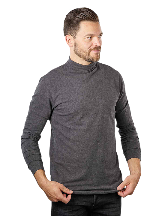 Drykorn Long Sleeve Emanuel T-Shirt Stand-Up Collar Herren T-Shirt