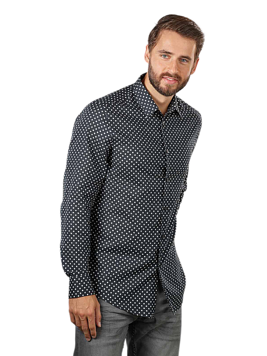 Drykorn Regular Fit Ramis Shirt Dots Herren Hemd