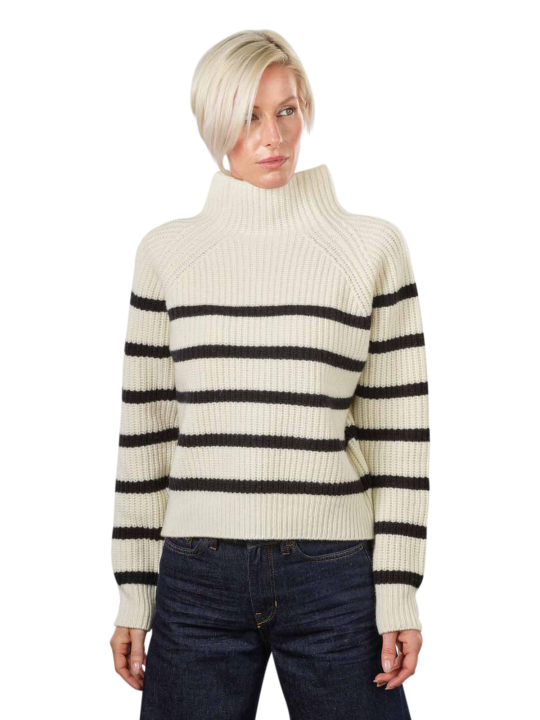 Drykorn Stand-Up Collar Cynara Pullover Stripes Women's Sweater
