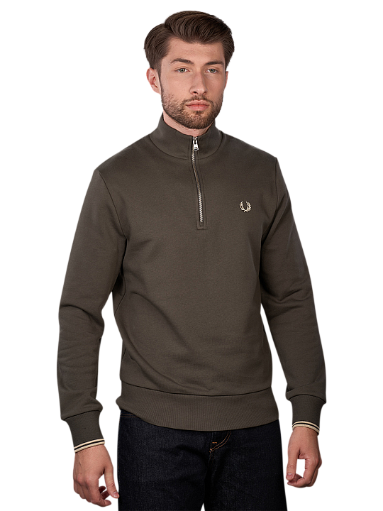 Fred Perry Half Zip Sweatshirt Herren Pullover