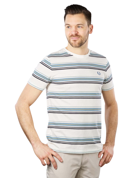 Fred Perry Stripe T-Shirt Crew Neck T-Shirt Homme