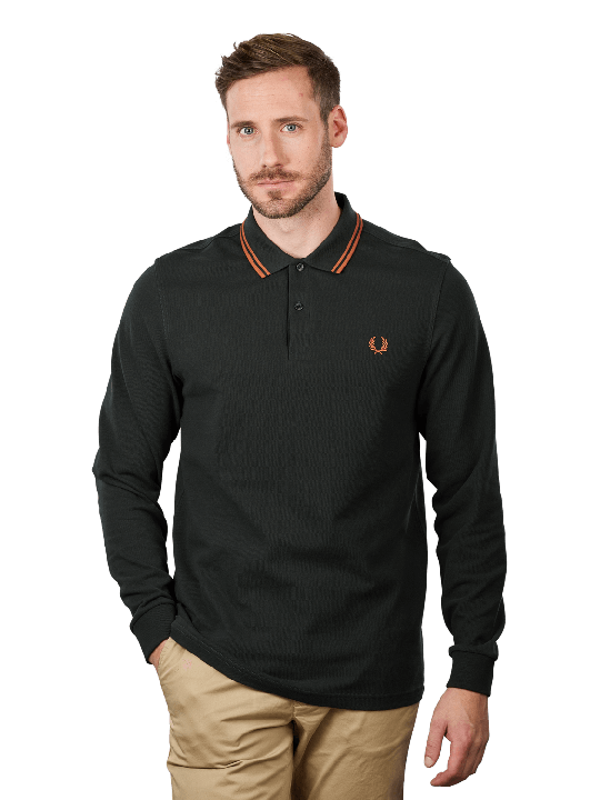 Fred Perry Twin Tipped Polo Long Sleeve Herren Polo Shirt
