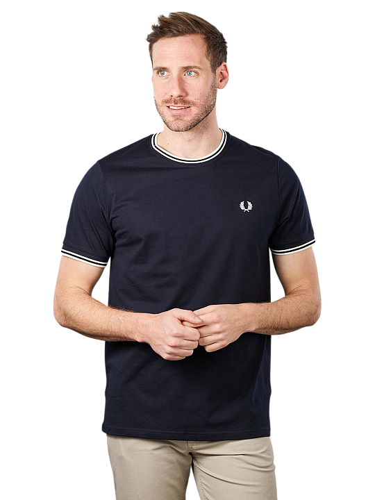Fred Perry Twin Tipped T-Shirt Crew Neck Herren T-Shirt