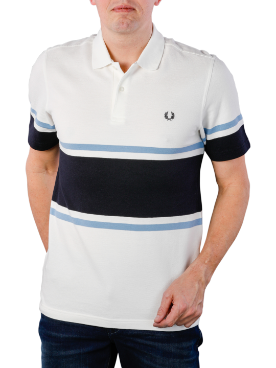 Fred Perry Bold Fine Stripe Piqué Shirt Regular Fit Chemise Polo Homme