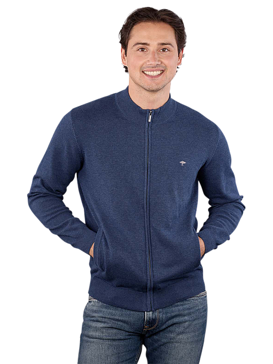 Fynch-Hatton Cardigan-Zip Sweater Herren Jacke