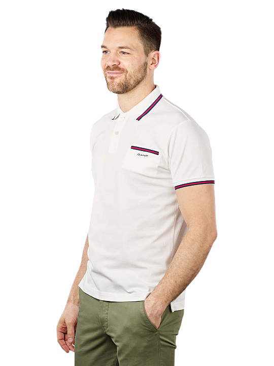 Gant 3 Color Tipping Polo Pique Herren Polo Shirt