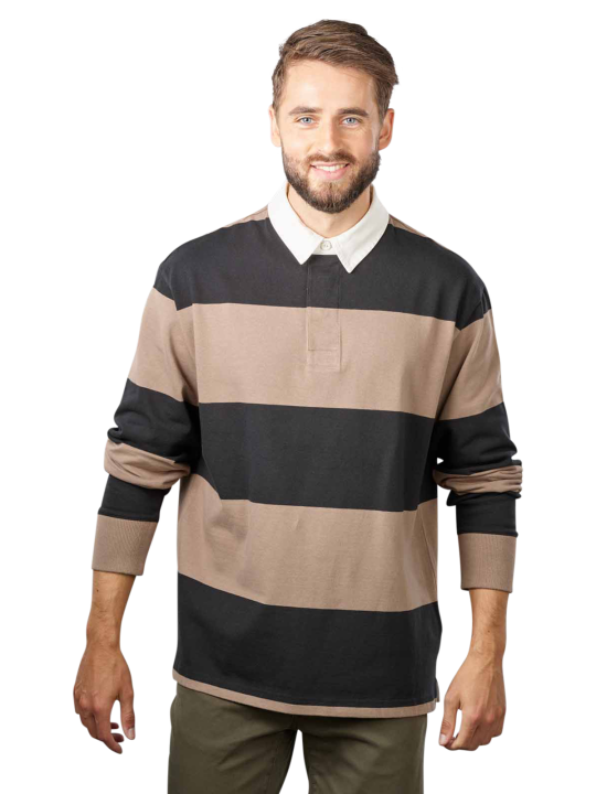 Gant Block Stripe Heavy Rugger Herren Polo Shirt