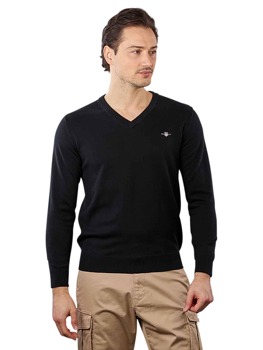 Gant Classic Cotton Pullover V-Neck Herren Pullover