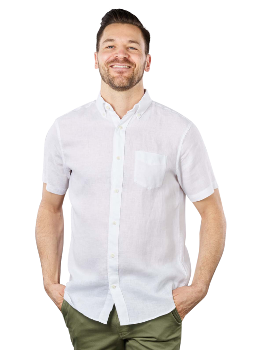 Gant Linen Shirt Short Sleeve Chemise Homme