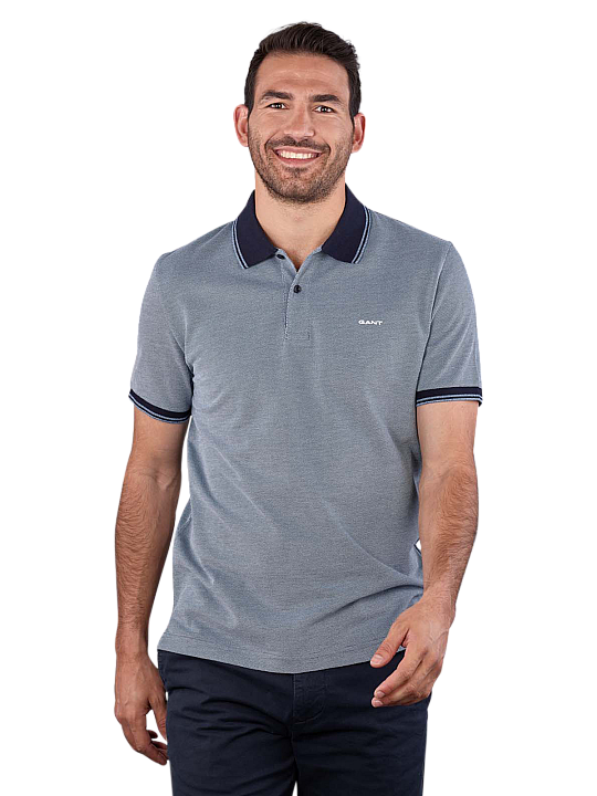 Gant Oxford Pique Polo Shirt Short Sleeve Herren Pullover