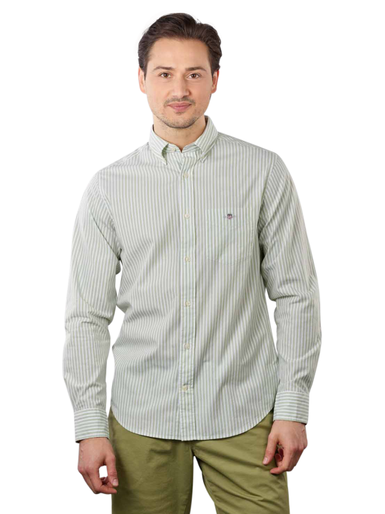 Gant Poplin Stipe Shirt Regular Fit Men's Shirt