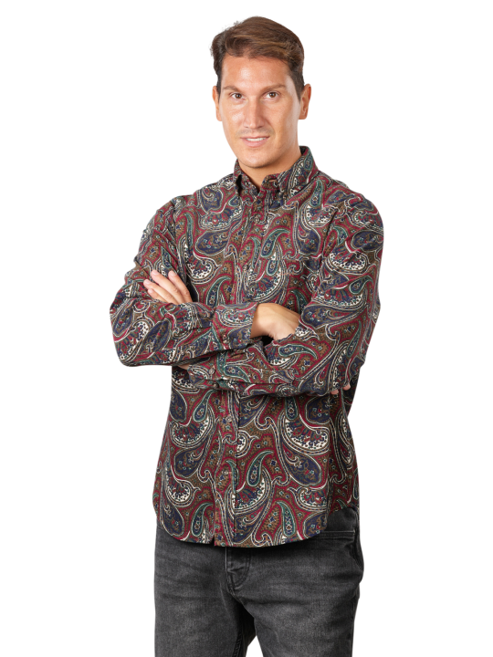 Gant Regular Paisley Cord Shirt Long Sleeve Chemise Homme