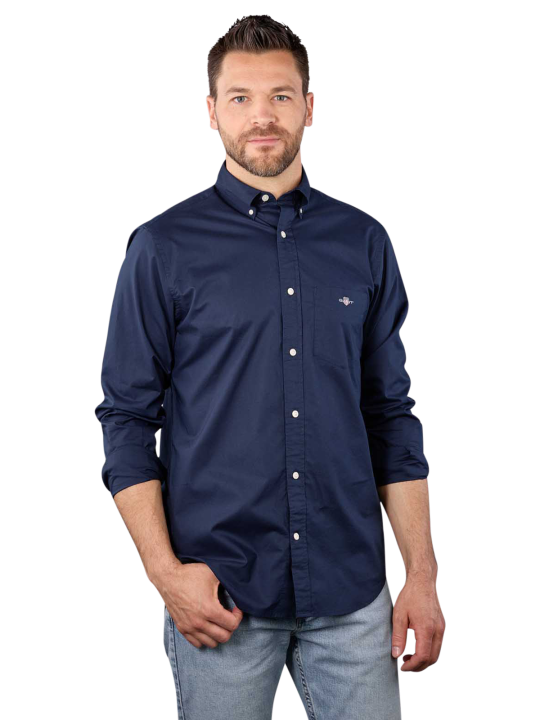 Gant Regular Poplin Shirt Button Down Herren Hemd
