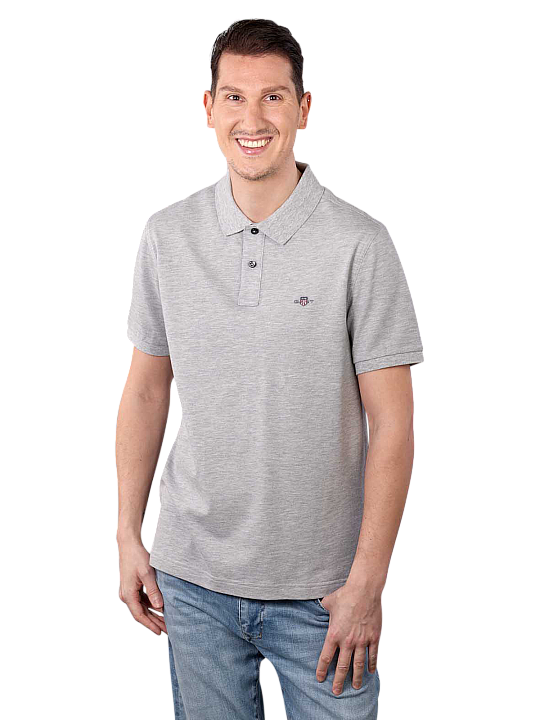 Gant Regular Shield Polo Shirt Pique Herren Polo Shirt