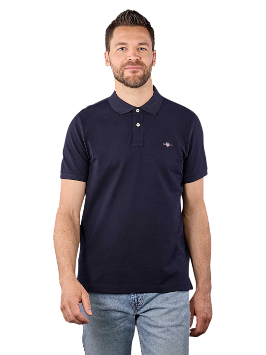 Gant Regular Shield Polo Shirt Pique Herren Polo Shirt