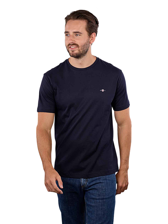Gant Regular Shield T-Shirt Crew Neck Herren T-Shirt