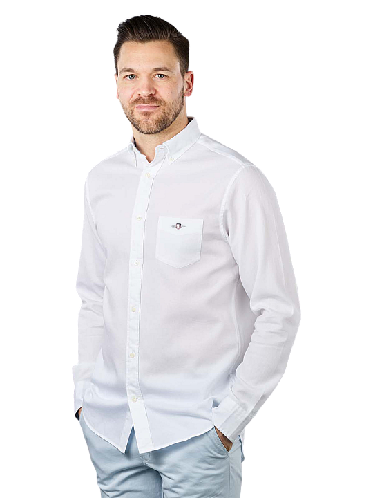 Gant Regular Shirt Honeycomb Texture Weave Herren Hemd