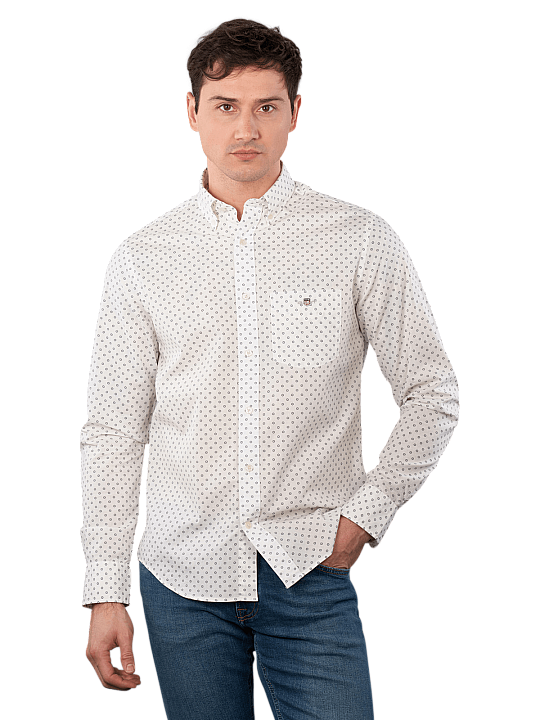 Gant Regular Shirt Micro Print Herren Hemd