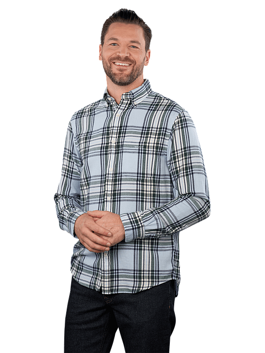 Gant Shirt Regular Fit Windblown Flannel Check Herren Hemd