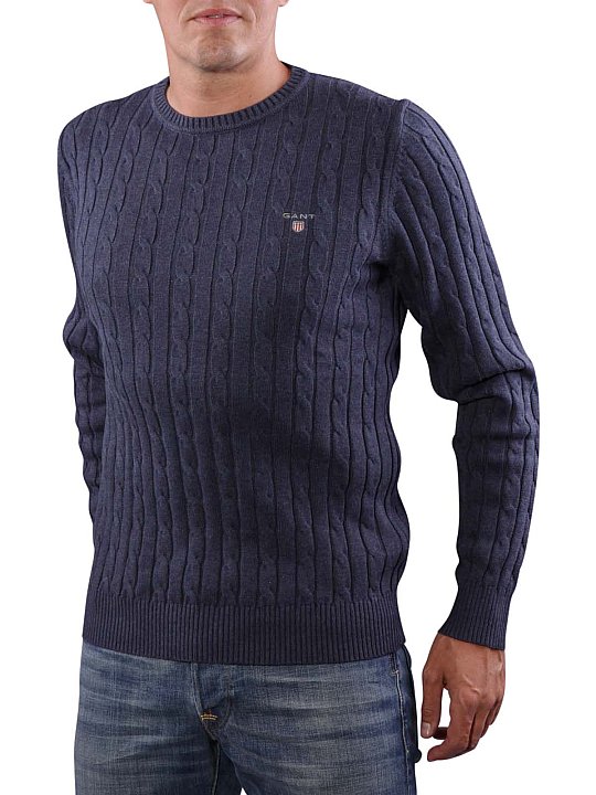 Gant Cotton Cable Crew Pullover Herren Pullover