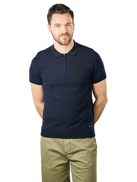 Joop! Vanco Zip Polo Short Sleeve Herren Polo Shirt