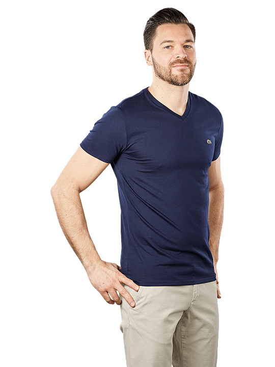 Lacoste T-Shirt V-Neck Pima Cotton Herren T-Shirt