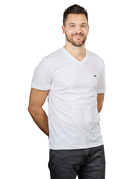 Lacoste Short Sleeve T-Shirt V-Neck Herren T-Shirt