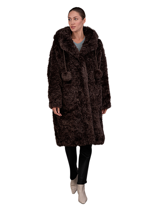 Leonardo Faux Fur Coat Veste Femme