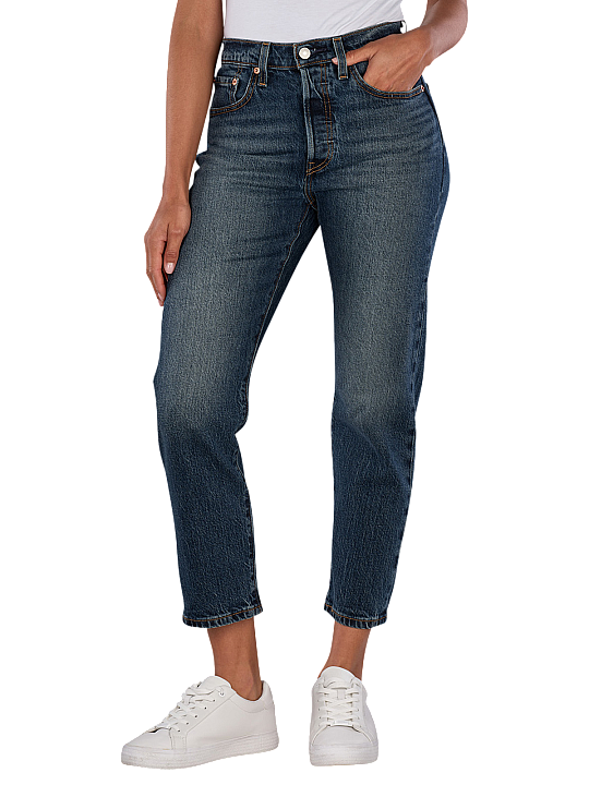 Levi's 501 Jeans Straight Fit Crop Damen Jeans