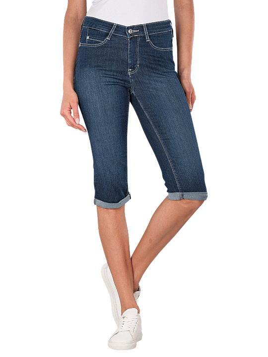 Mac Dream Sun Capri Jeans Light Denim Damen Shorts