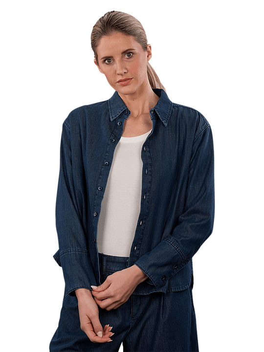 Mac Over Shirt Fluid Tencel Damen Bluse