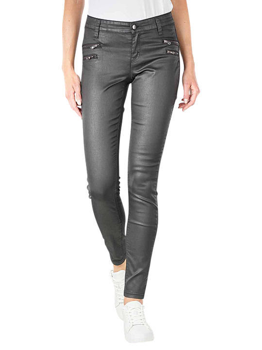 Mac Zip Skinny Jeans Coated Damen Jeans