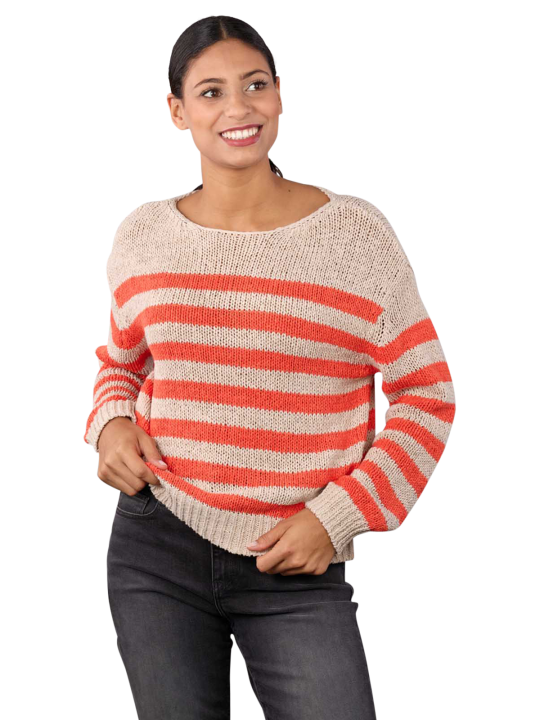 Marc O'Polo Boat Neck Pullover Stripes Women's Sweater
