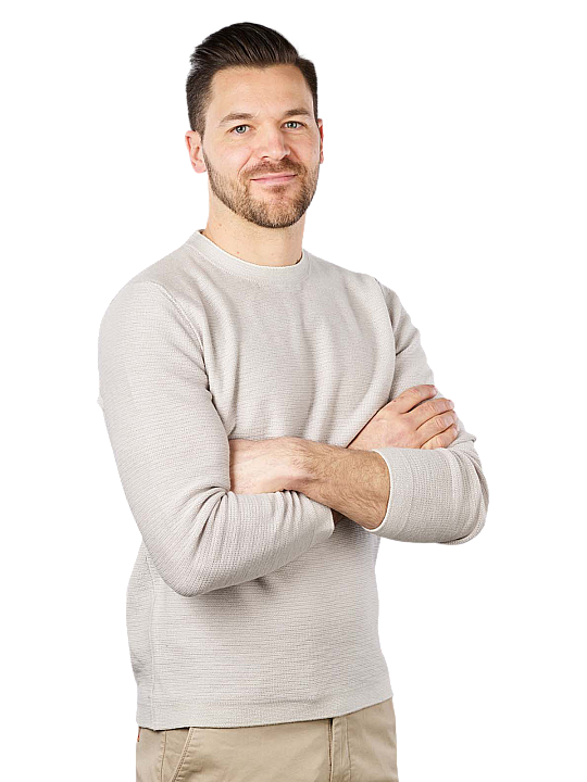 Marc O'Polo Cotton Linen Pullover Crew Neck Herren Pullover