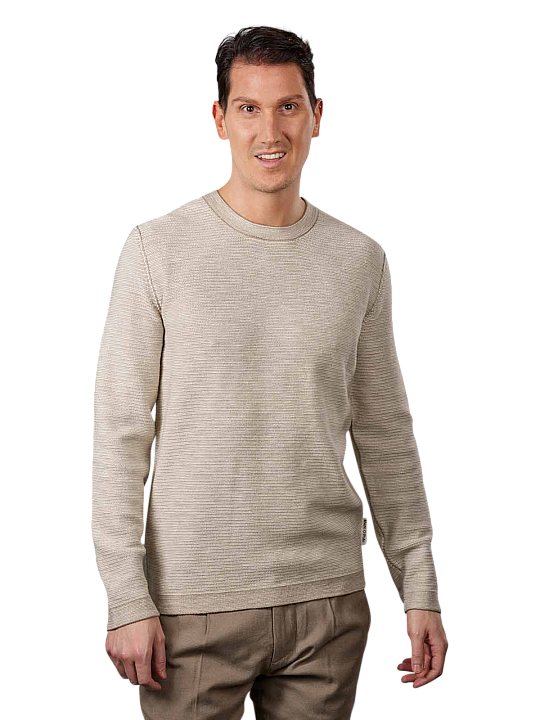 Marc O'Polo Cotton Linen Pullover Crew Neck Herren Pullover