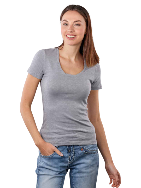 Marc O'Polo Deep Round Neck T-Shirt Short Sleeve Women's T-Shirt