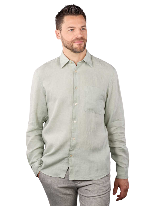 Marc O'Polo Linen Style Shirt Chest Pocket Herren Hemd