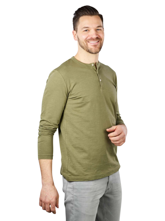 Marc O'Polo Long Sleeve T-Shirt Henley Herren Pullover