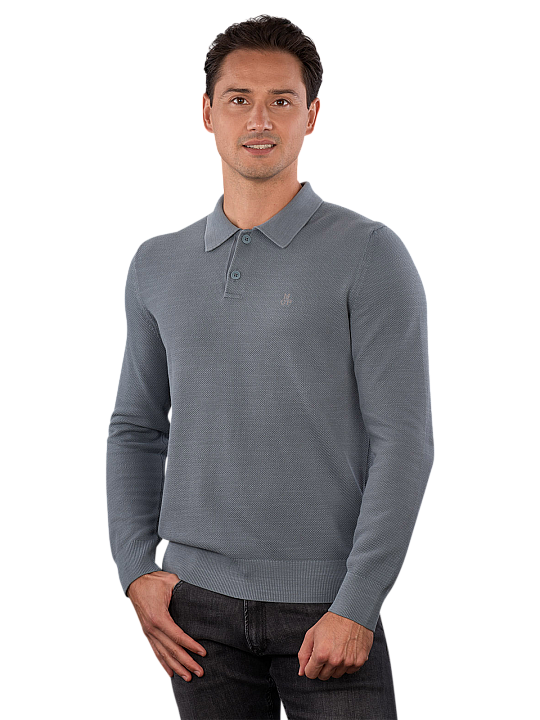 Marc O'Polo Polo Shirt Longsleeve Knit Men's Polo Shirt