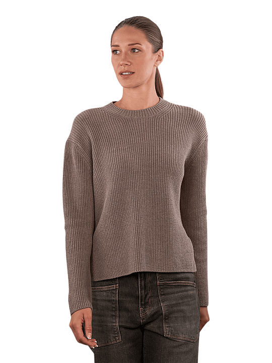 Marc O'Polo Pullover Round Neck Slits Pullover Femme