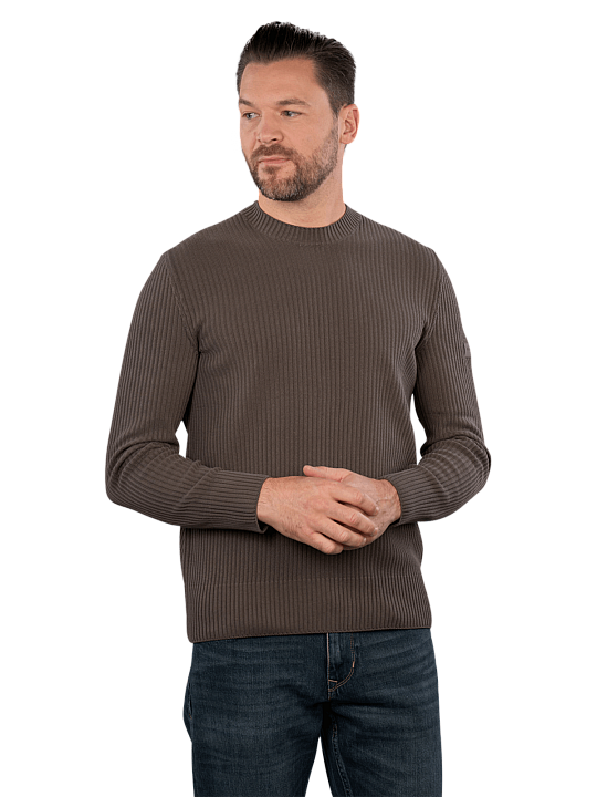 Marc O'Polo Pullover Special Rib With Badge Herren Pullover
