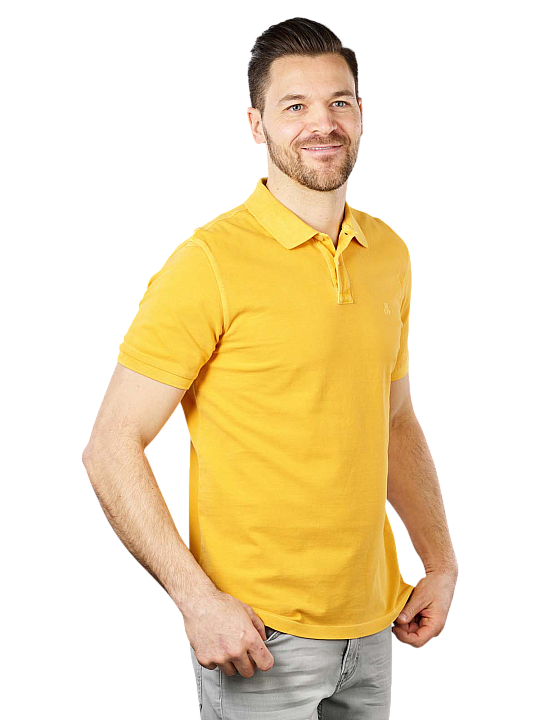 Marc O'Polo Short Sleeve Polo Rib Details Herren Polo Shirt